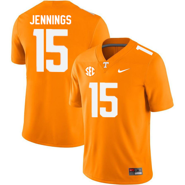 Tennessee Volunteers #15 Jauan Jennings College Football Jerseys Stitched Sale-Orange